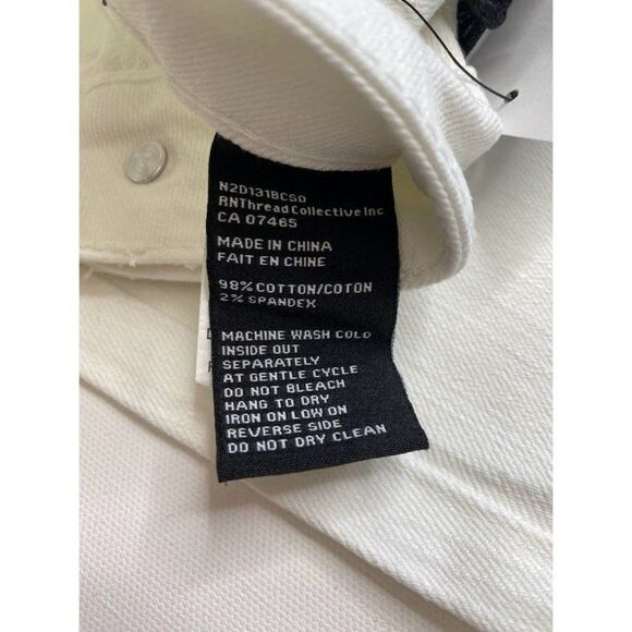 Numero Verona Ankle Skinny Jeans 28 White Juniors' Stretchy Exposed-Buttons NEW - Picture 7 of 9